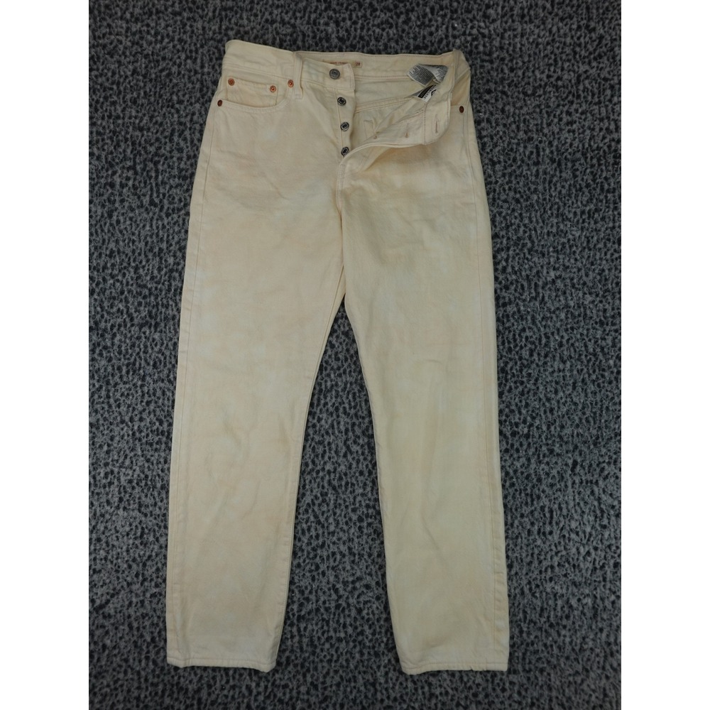 Levi's Wedgie Straight Jeans Womens 28 Yellow Good Premium 34964-0111 Denim